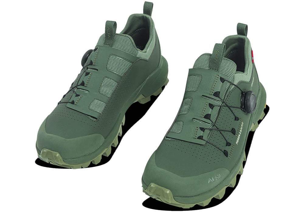 Дамски зелени ниски туристически обувки ALFA Piggen 2.0 APS GTX W - Thyme Green - pair