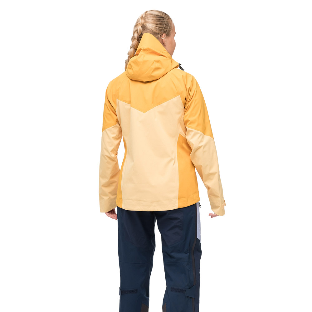 Дамско хардшел яке Bergans Tind 3L Shell Jacket buttercup yellow marigold yellow