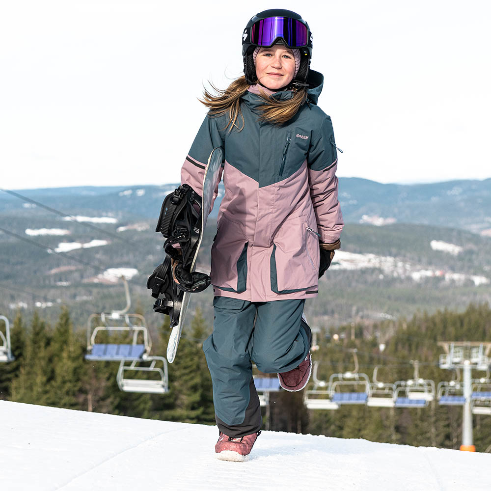 Детско ски яке с изолация Bergans Knyken Insulated Youth Jacket Lilac Chalk / Orion Blue