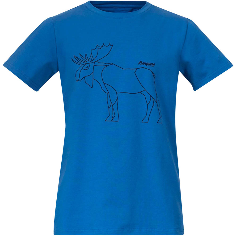 Детска тениска Bergans Youth tee athens blue