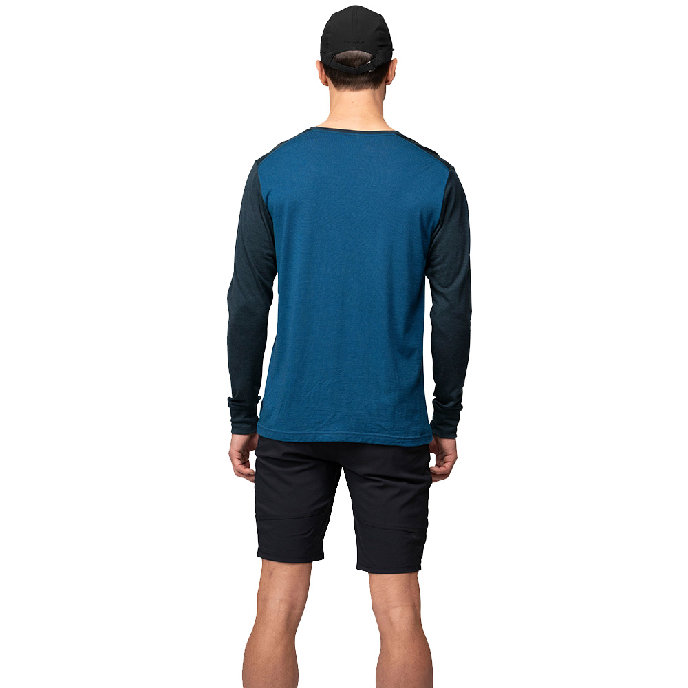 Мъжка блуза от мерино вълнa Devold Classic Linear LS Man Ink / Flood - 100% първокласна мерино вълна