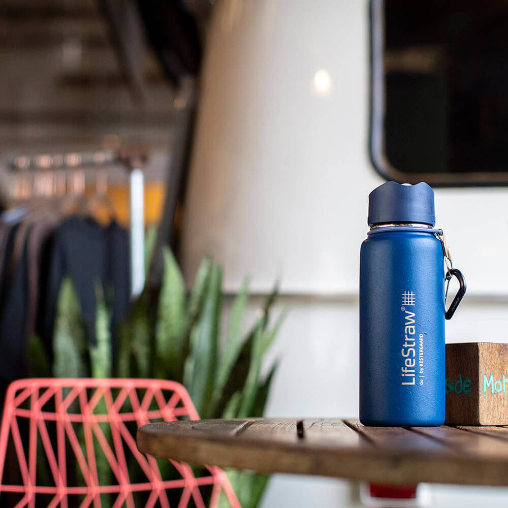 Термо бутилка за вода с филтър Go Stainless Steel 2-Stage Filtration