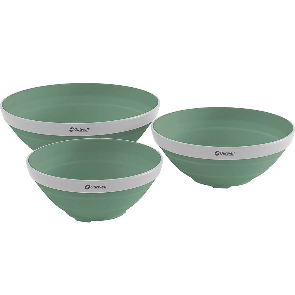 Комплект сгъваеми купи Outwell Collaps Bowl Set Shadow Green
