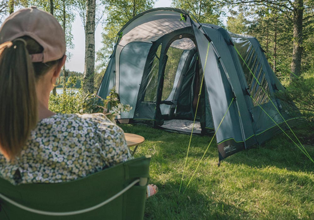 Двуместна надуваема палатка Outwell San Antonio 2 Air Blue