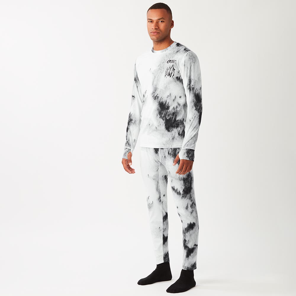 Мъжки термо клин Picture Organic Lhotse Printed Pants Snowy Pine Print 