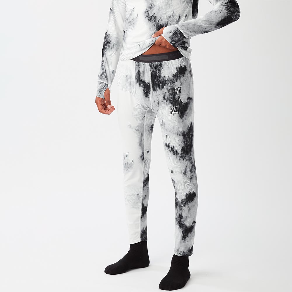 Мъжки термо клин Picture Organic Lhotse Printed Pants Snowy Pine Print 
