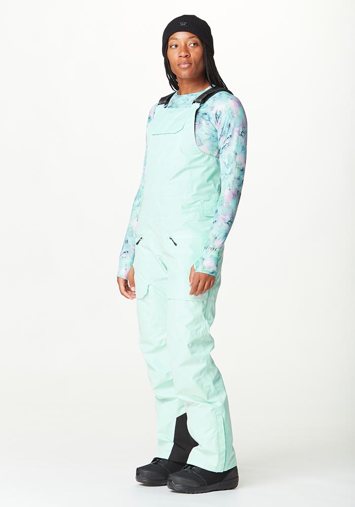 Дамски хардшел ски панталон-гащеризон с изолация Picture Organic U62 Bib Pants Starlight Blue