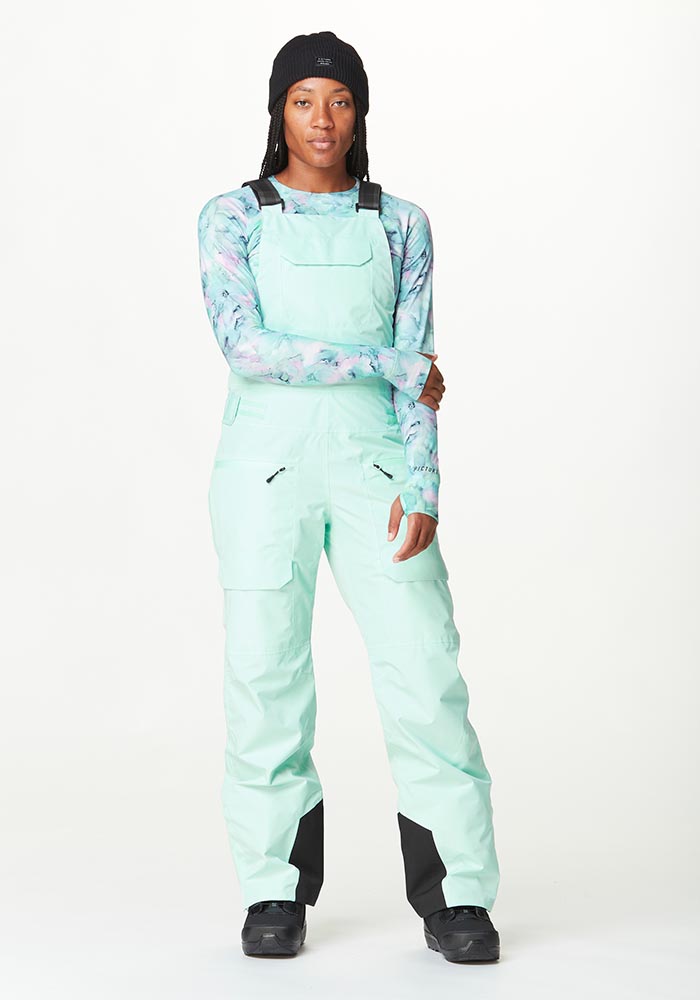 Дамски хардшел ски панталон-гащеризон с изолация Picture Organic U62 Bib Pants Starlight Blue