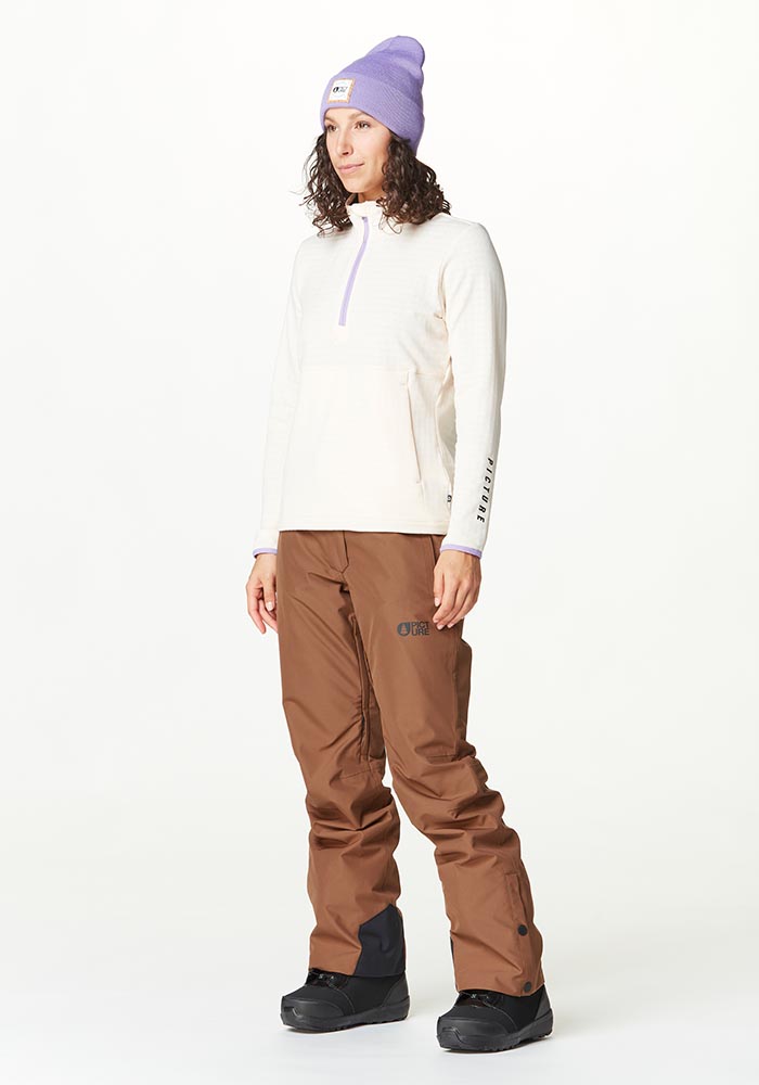 Дамски полар Picture Organic Bake W 1/4 Grid Fleece Vanilla