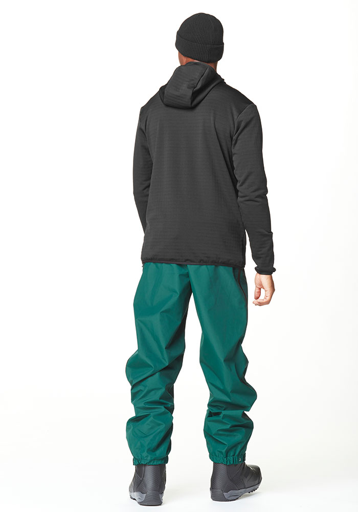 Мъжко поларено яке с качулка Picture Organic Bake Grid Front Zip Fleece Black