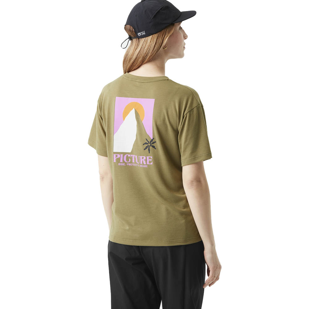 Дамска тениска Picture Organic Timont W Tech Tee Aloe