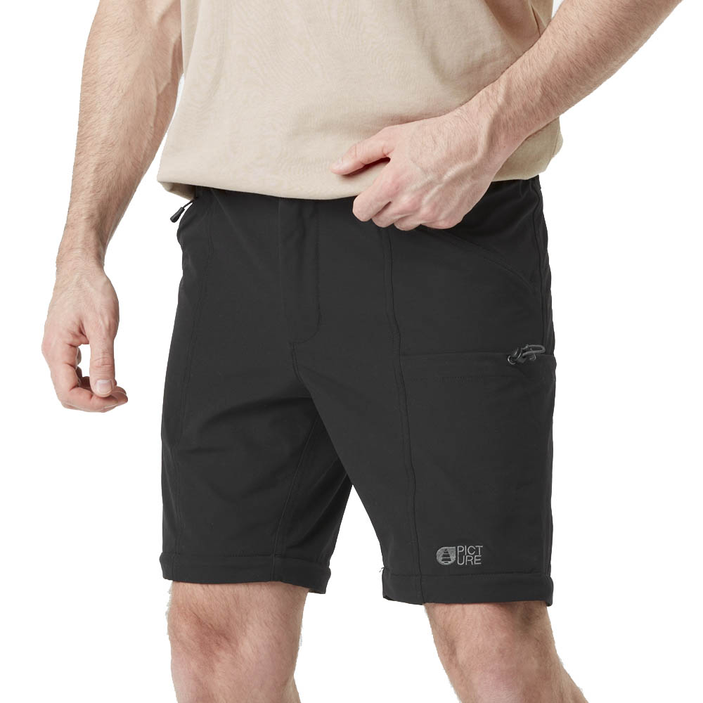Мъжки туристически панталон Picture Organic Outif 2 in 1 ZipOff Stretch Pants Black