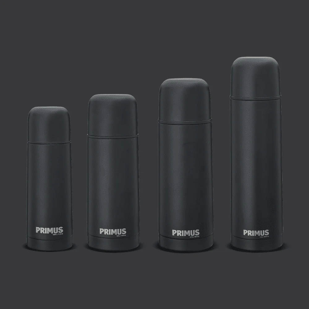 Термос Primus Classic Light Vacuum Bottle 0.5L Black - поддържа напитките ви топли или студени до 6 часа