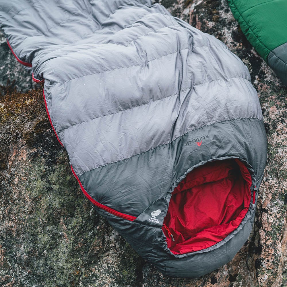 Robens Gully 300 +4°C hybrid sleeping bag - light, compact with extra feet space
