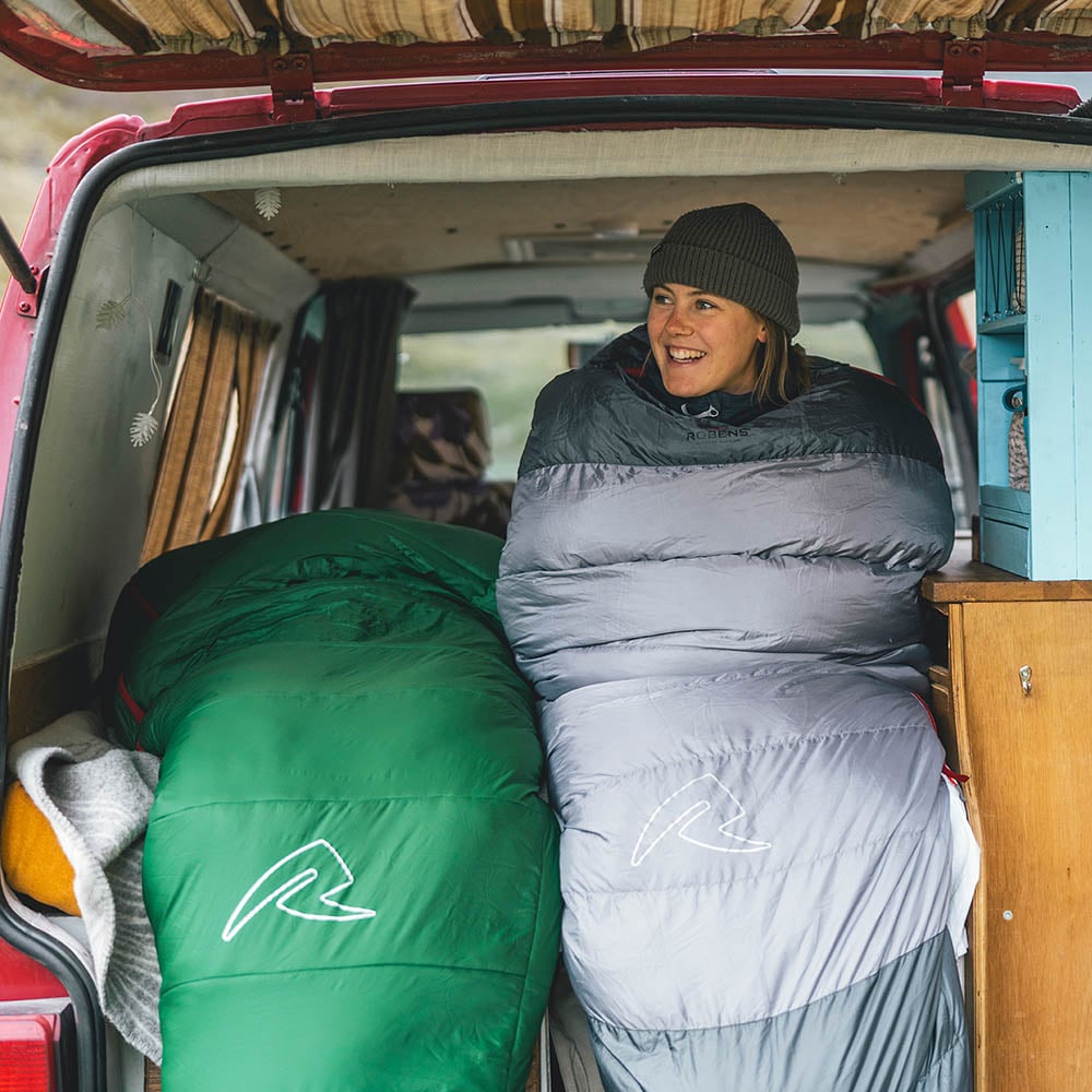 Robens Gully 300 +4°C hybrid sleeping bag - light, compact with extra feet space