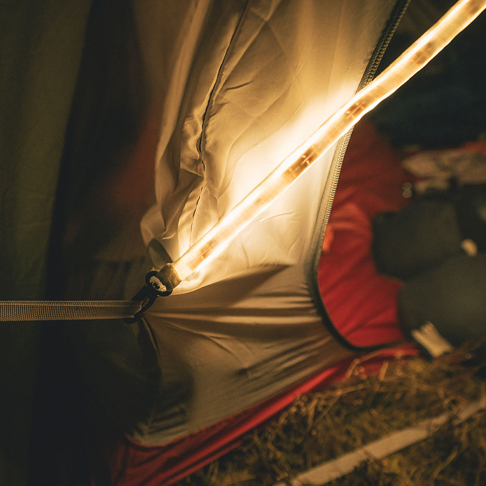 Осветителна LED лента за палатка Robens Merrick Light Strip 920LM - 200 cm - лека и универсална осветителна лента за туризъм