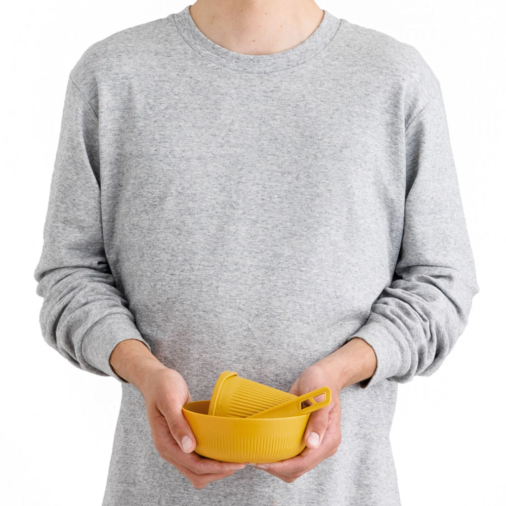 Комплект прибори за хранене за един човек Sea to Summit Passage Dinnerware Set 1P-Arrowwood Yellow