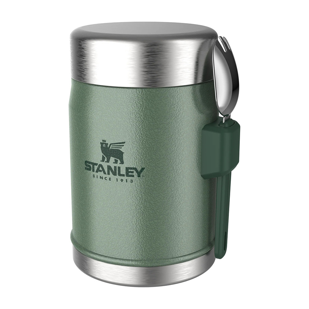 Термос за храна Stanley Legendary Food Jar+Spork 0.47L Hammertone Green