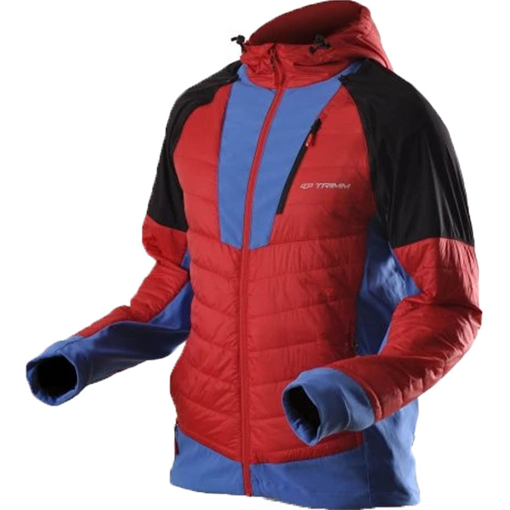 Мъжко яке с изолация Trimm Contre Red / Jeans Blue