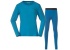 Комплект детска термо блуза и клин от мерино вълна Bergans Allround Merino Baselayer Set Kids / Junior Aqua Lagoon / Dark Aqua Lagoon