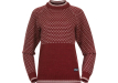Дамски пуловер от мерино вълна Bergans Alvdal Wool W Jumper Chianti Red / Vanilla White 2024