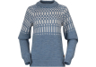 Дамски пуловер от мерино вълна Bergans Nordmarka Merino Jumper Women Husky Blue / Vanilla 2024