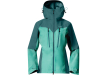 Дамско хардшел яке Bergans Tind 3L Shell Jacket Women Light Malachite Green 2024