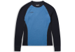 Детска термо блуза от мерино вълна Bergans Inner:Dual Merino Junior Long Sleeve Elemental Blue / Dark Shadow Grey