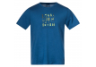 Мъжка тениска от мерино вълнa Bergans Graphic Wool Tee North Sea Blue 2023