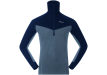 Мъжка термо блуза от мерино вълна с висока яка Bergans Inner:Dual Merino Half Zip Men Granite Blue / Navy 2025