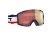 Ски маска Scott Shield Goggle Beige Blue / Illuminator Red Chrome 2024