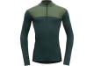 Мъжка термо блуза от мерино вълна с висока яка Devold Lauparen Merino 190 Zip Neck Man Forest / Woods 2023