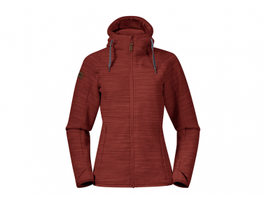 Дамско поларено яке Bergans Hareid Fleece W Jacket Chianti Red 2023
