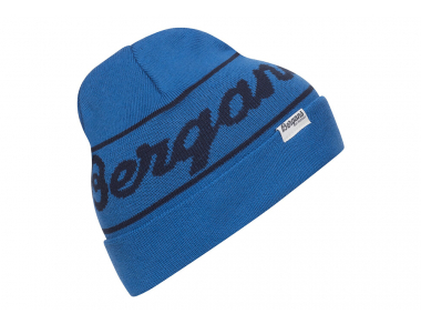 Детска шапка Bergans Logo Youth Beanie Strong Blue 2022