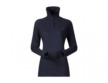 Дамски пуловер от мерино вълна Bergans Ulriken Lady Jumper Dark Blue Melange 2022