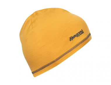 Детска шапка от мерино вълна Bergans Wool Junior Beanie Light Golden Yellow 2023