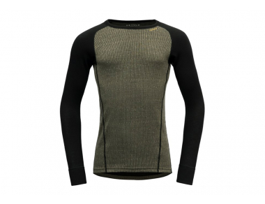 Мъжка термо блуза от мерино вълна Devold Duo Active Merino 205 Shirt Man Lichen / Caviar 2023