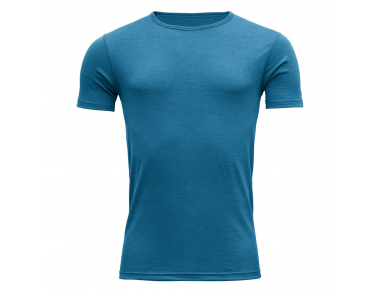 Мъжка тениска от мерино вълна Devold Breeze 150 merino tee blue melange