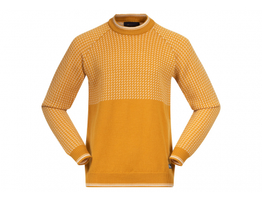 Мъжки пуловер от мерино вълна Bergans Alvdal Wool Jumper Golden Yellow / Vanilla 2023