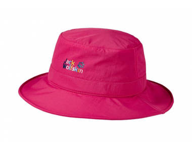 Детска шапка с периферия Jack Wolfskin Supplex Wingtip Hat Kids Orchid 2022