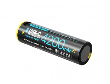 Акумулаторна литиево-йонна батерия Nitecore NL2142 Low Temp Li-Ion USB-C 4200mAh - 3.6V