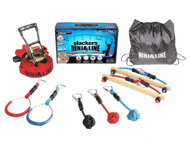 Комплект лента за ходене слаклайн и нинжалайн Slackers NinjaLine 11 метра