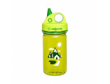 Детска бутилка за вода Nalgene Grip-n-Gulp 0.35 L Green Trail