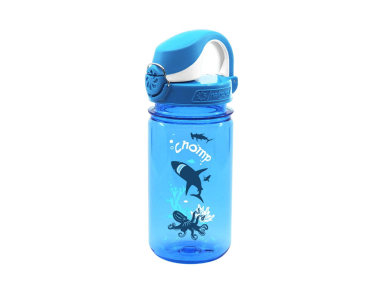 Детска бутилка за вода Nalgene OTF Kids 0.35 L Blue Chomp