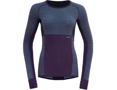 Дамска двулицева термо блуза от мерино вълна Devold Tuvegga Sport Air Merino Shirt Woman Lilac 2025