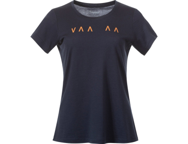 Дамска тениска от мерино вълна Bergans Vaagaa Explore Merino Tee Women Navy Blue / Faded Orange 2024