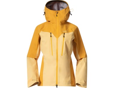 Дамско хардшел яке Bergans Tind 3L Shell Jacket buttercup yellow marigold yellow - пълна защита от климатичните условия за професионалисти!
