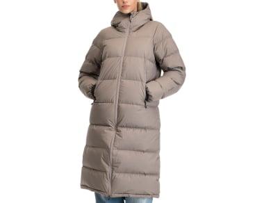 Дамско пухено палто Bergans Urban Down Long Coat Women Rock Taupe - топло, с висок клас изолация от естествен пух. Поръчай тук - скандинавско качество!