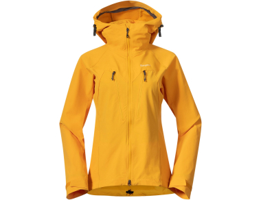 Дамскoто софтшел яке Bergans Tind Softshell jacket marigold yellow - перфектно за катерене, туризъм и пътешествия!