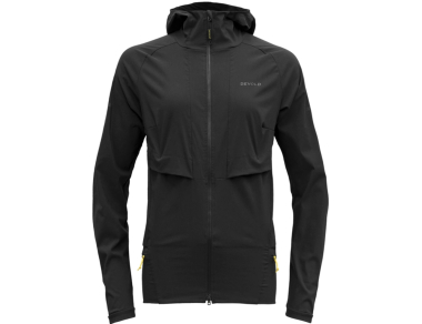 Дамско вълнено яке за бягане Devold Running Merino Jacket Woman Caviar - леко, технично и дишащо яке с висока еластичност за планинско бягане! Поръчай на сайта!